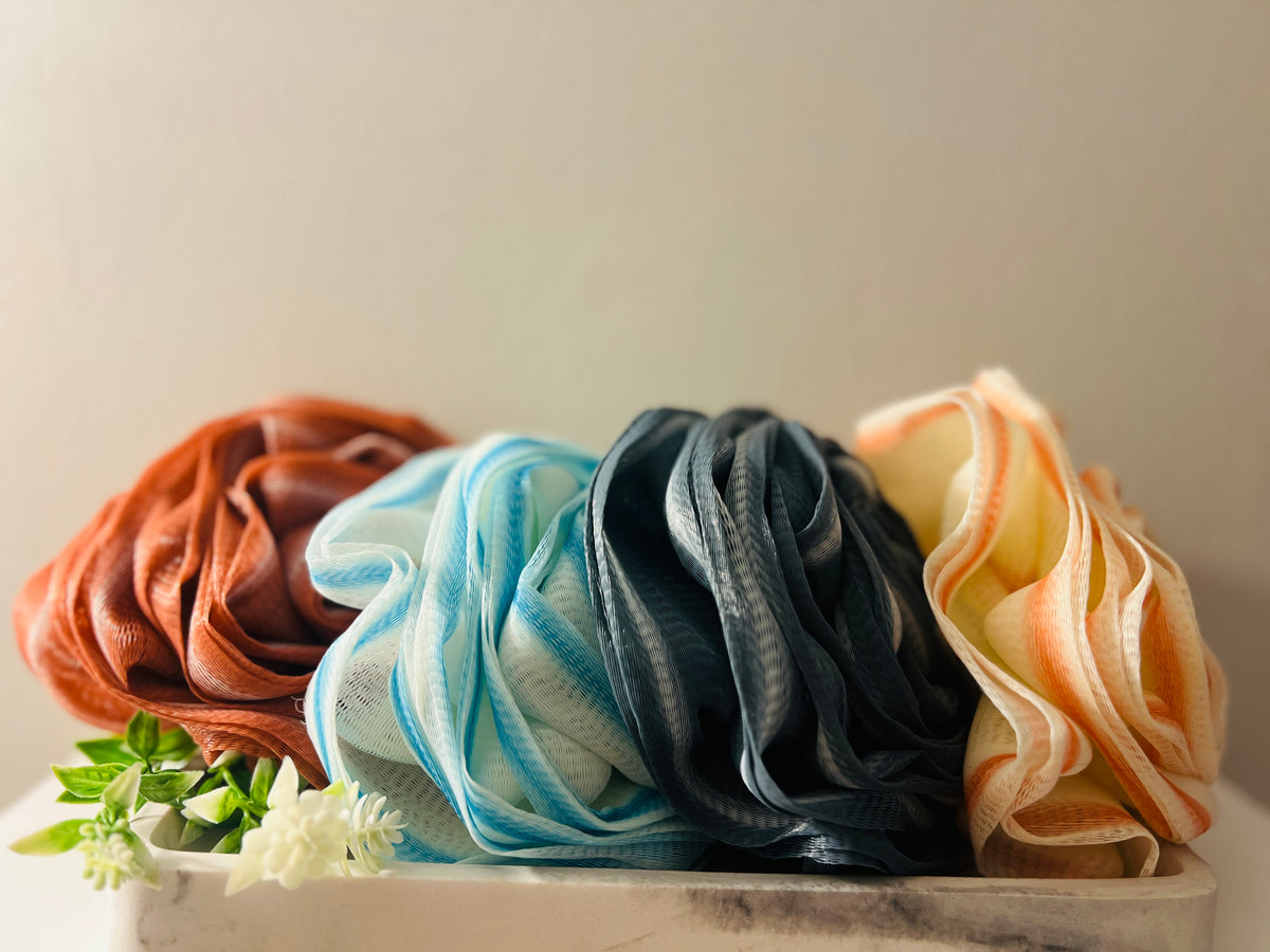 Rose Lather Pouf